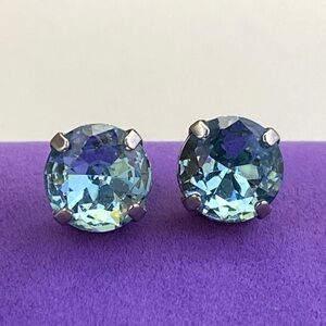 💛 Vintage Sorrelli 10mm Blue Crystal Stud Earrings